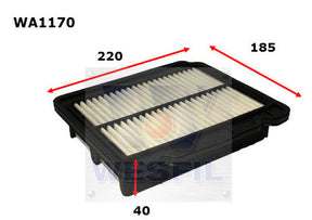 Air Filter A1521 Fits Daewoo/Holden WA1170 - Wesfil