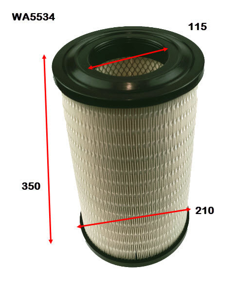 Air Filter HDA6079 Fits Hino WA5534 - Wesfil | Universal Auto Spares