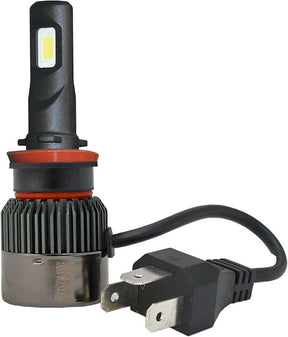 2 Piece H11 Led Headlight Globes In Display Box - Motolite