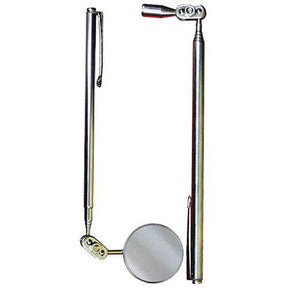 2 Piece Magnetic Pick Up Tool & Inspection Mirror Set - PKTool