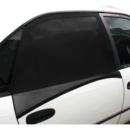 2 Piece Side Window Fitted Mesh Small/Medium Curved Sun Shade 63.5 cm - PC Procovers | Universal Auto Spares