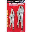 2 Pieces Locking Plier Set Long Nose & Stub Nose - PKTool | Universal Auto Spares