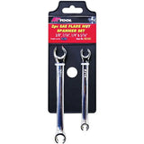 2 Pieces SAE Flare Nut CR-V Spanner Set - PKTool