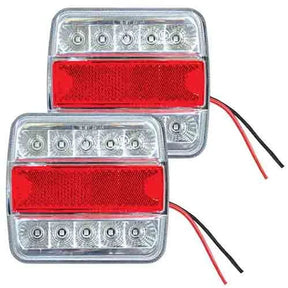 2 Pieces Trailer Lights 28 Led Waterproof With Screw On Bases - LoadMaster