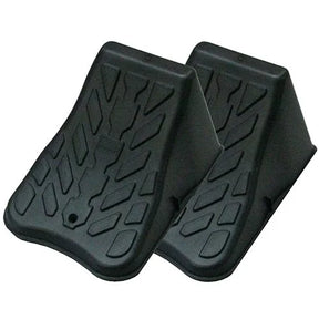 2 Pieces Wheel Chock Moulded Design, Strong & Lightweight - LoadMaster