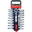 20 Piece 1/2” DR CR-V Star, Hex Bit Socket & Ratchet Set - PKTool | Universal Auto Spares