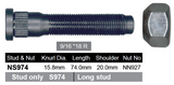 Wheel Stud & Nut NS974 - Nice Products | Universal Auto Spares