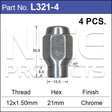 Chrome Nuts pk4 L321-4 - Nice Products | Universal Auto Spares