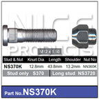 Stud & Nut NS370K - Nice Products | Universal Auto Spares