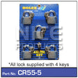 Padlock 55mm pk 5 CR55-5 - Nice Products | Universal Auto Spares