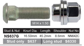 Stud & Nut NS637G - Nice Products | Universal Auto Spares