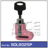 Motorcycle Disc Lock Pink SOL9025P - Nice Products | Universal Auto Spares