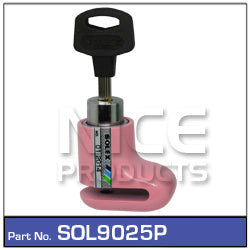 Motorcycle Disc Lock Pink SOL9025P - Nice Products | Universal Auto Spares