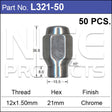 Chrome Nuts pk50 L321-50 - Nice Products | Universal Auto Spares