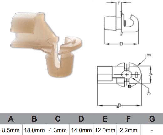 Door Clip Bag 100 NCC096-100 - Nice Products | Universal Auto Spares