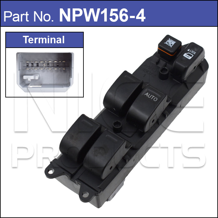 Power Window Switch NPW156-4 - Nice Products | Universal Auto Spares