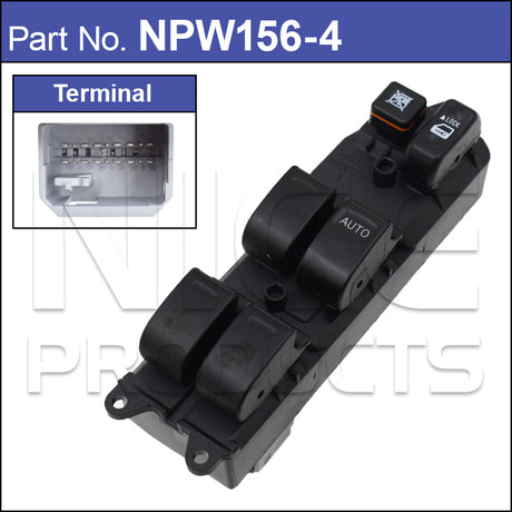 Power Window Switch NPW156-4 - Nice Products | Universal Auto Spares