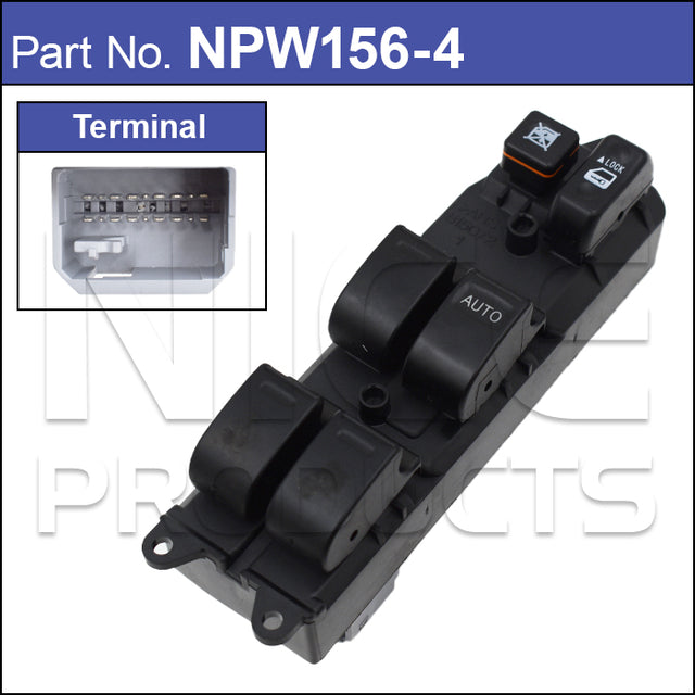 Power Window Switch NPW156-4 - Nice Products | Universal Auto Spares