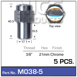 Mag Nuts pk5 M038-5 - Nice Products | Universal Auto Spares