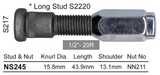 Stud & Nut NS245 - Nice Products | Universal Auto Spares