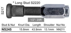Stud & Nut NS245 - Nice Products | Universal Auto Spares