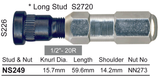 Stud & Nut NS249 - Nice Products | Universal Auto Spares