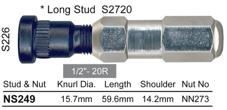 Stud & Nut NS249 - Nice Products | Universal Auto Spares
