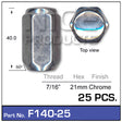 Chrome Nuts pk25 F140-25 - Nice Products | Universal Auto Spares