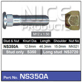 Stud & Nut NS350A - Nice Products | Universal Auto Spares