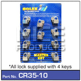 Padlock 35mm pk 10 CR35-10 - Nice Products | Universal Auto Spares