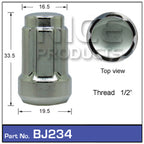 Lock Nuts BJ234 - Nice Products | Universal Auto Spares