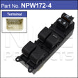 Power Window Switch NPW172-4 - Nice Products | Universal Auto Spares