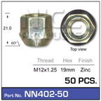 Wheel NUT NN402-50 - Nice Products | Universal Auto Spares