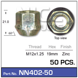 Wheel NUT NN402-50 - Nice Products | Universal Auto Spares