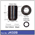 Black Nut Allen Key Tapered J432B - Nice Products | Universal Auto Spares