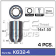 Chrome Nuts pk 4 K632-4 - Nice Products | Universal Auto Spares