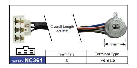 Ignition Cable NC361 - Nice Products | Universal Auto Spares