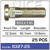 Wheel Stud S327-25 - Nice Products | Universal Auto Spares