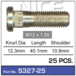 Wheel Stud S327-25 - Nice Products | Universal Auto Spares