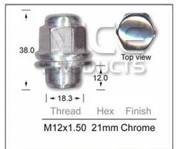 Wheel Nut NN362C-100 - Nice Products | Universal Auto Spares