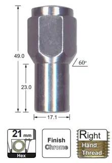 Chrome Nuts pk5 FA121-5 - Nice Products | Universal Auto Spares