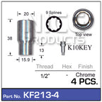 Chrome Nuts KF213-4 - Nice Products | Universal Auto Spares