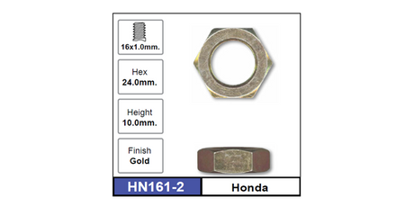 Hub Nuts Pair HN161-2 - Nice Products | Universal Auto Spares