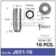 Chrome Nut 16pk J651-16 - Nice Products | Universal Auto Spares