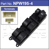 Power Window Switch NPW195-4 - Nice Products | Universal Auto Spares