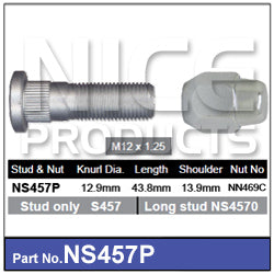 Stud & Nut NS457P - Nice Products | Universal Auto Spares