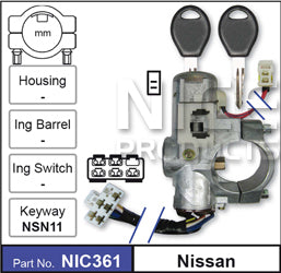 Ignition & Switch NIC361 - Nice Products | Universal Auto Spares