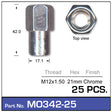 Mag Wheel Nuts pk25 MO342-25 - Nice Products | Universal Auto Spares