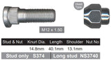 Stud & Nut NS377K - Nice Products | Universal Auto Spares