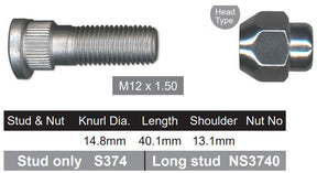 Stud & Nut NS377K - Nice Products | Universal Auto Spares